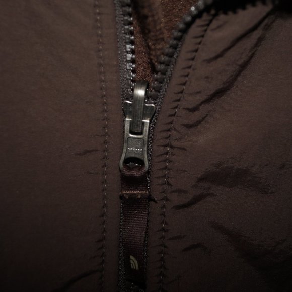 The North Face Full Zip Fleece Jacket Polartec Coat Brown Girls Medium - Picture 3 of 5